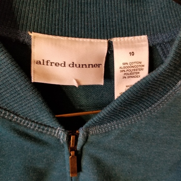 NWT Alfred Dunner Zip Up Sweatshirt Size 10 - Picture 4 of 4